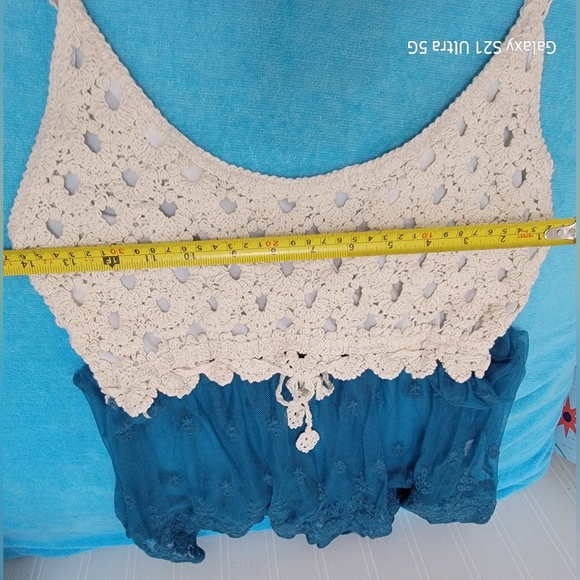 2 X HP Lace Crochet Tank Top Medium - Picture 9 of 11